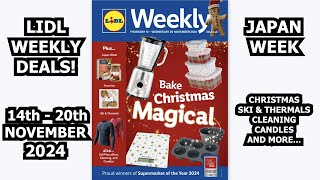 Lidl Weekly Deals 14th  20th November 2024 Japan Week [upl. by Nanette752]