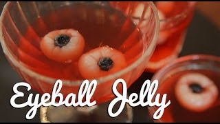 EDIBLE EYEBALL JELLY  CRUMBS HALLOWEEN [upl. by Pruchno]