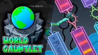 “World Gauntlet” Complete All Coins – Geometry Dash [upl. by Wahl]