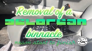 How to remove the binnacle of a DeLorean DMC 12 in detail [upl. by Irollam]