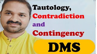 Tautology Contradiction Contingency in DMS  Discrete Mathematics  Proposition Logic Statement [upl. by Bakerman42]