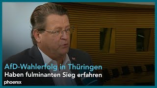 ThüringenWahl Stephan Brandner AfD zum Wahlgewinn seiner Partei  010924 [upl. by Ynohtnaed]