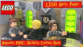 Slytherin Common Room LEGO Harry Potter Modular Hogwarts MOC [upl. by Anitsirk]