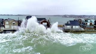 01232023 Scituate MA  Monster Waves Coastal Flooding amp Astronomically High Tides [upl. by Lem]