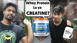 Creatine VS Whey Protein Whey Protein Or Creatine Which Is better [upl. by Rebak]