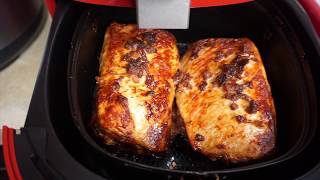 Air Fryer Pork Loin with Pressure Cooker Greens [upl. by Pich]