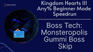 KH3 Speedrun Gummi Boss Skip Technique [upl. by Nilam]