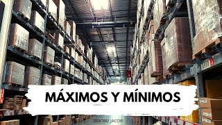 Máximos y Mínimos de Inventario 📦📦  Ejemplo 😉👆 [upl. by Jaf273]