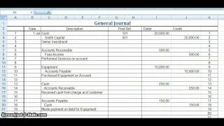 Posting to a Ledger [upl. by Gleich]