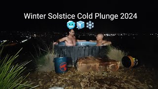 Winter Solstice Cold Plunge 2024  10 minutes  95 degrees coldplunge wintersolstice wimhoff [upl. by Andi]