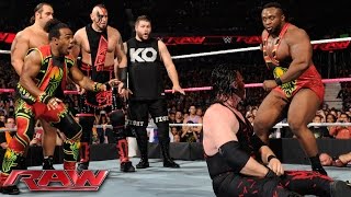 Demon Kane vs Seth Rollins – Lumberjack Match Raw – 12 Oktober 2015 [upl. by Euqinna]