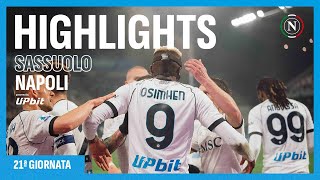 HIGHLIGHTS  Sassuolo  Napoli 16  Serie A 21ª giornata [upl. by Nadine56]