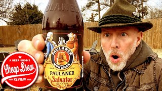 Paulaner Salvator Doppelbock German Beer Review from A Beer Snobs Cheap Brew Review [upl. by Silloh]