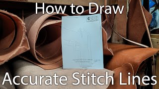 How to Make an Accurate Stitch line for Leather Holsters  Leather Holster Tutorials 12 [upl. by Anna948]