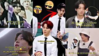 JIKOOK JEALOUSY🤨JK ESPERO A QUE JM DIJIERA QUE NO TIENE AMIGOS🫠JM LE DICE A JK QUE NO LO VISITO😳 [upl. by Demmy]