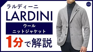 【24年秋冬新作】 LARDINI ウールニットジャケット 1分で分かる ポイント解説！ [upl. by Ahseetal]