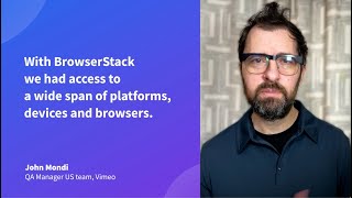 Vimeo enhances QA Automation with BrowserStack [upl. by Lyrrehs]