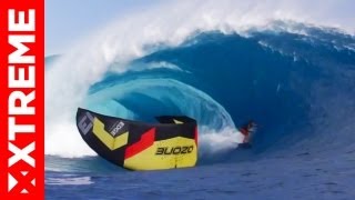 TEAHUPOO 2013 I COLLISION ENTRE RAIMANA ET UN KITESURF [upl. by Hartmann]