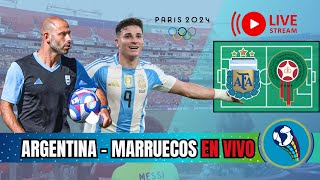 🔴 AHORA 🔴 Argentina vs Marruecos JUEGOS OLIMPICOS 2024 en VIVO 🏆 [upl. by Ajiram]