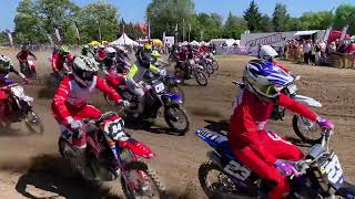 Puchar Polski Motocross Stryków 13052024 Start klasy MX Junior [upl. by Froma]