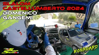 SLALOM CASTELLUMBERTO 2024  FIAT 500 E1 ITALIA 1150cc SCREAMING  DOMENICO GANGEMI [upl. by Heida]