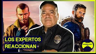 Comandante SWAT REACCIONA al rescate de rehenes en los videojuegos  Los Expertos Reaccionan [upl. by Willey]