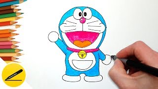 How to Draw Doraemon step by step  Easy Drawing for Children  Anime Characters [upl. by Beetner]