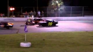 Crash and Retaliation  Auburndale Speedway [upl. by Misty]