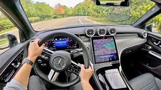 2024 MercedesBenz GLC 300  POV Driving Impressions [upl. by Nagad624]