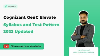 Cognizant GenC Elevate Syllabus and Test Pattern 2023 [upl. by Ecnar]