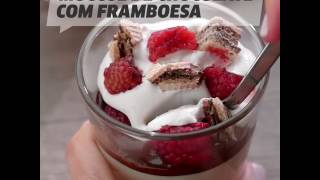 Mousse com framboesa Receita VixHum [upl. by Hurff]