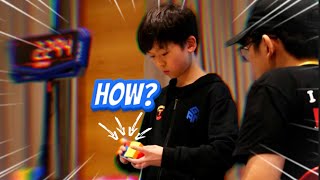 Yiheng Wang’s 347 second Rubik’s cube solve is crazy [upl. by Ailahtan]