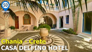 Casa Delfino Hotel in Chania  The Best Hotel in Crete [upl. by Akkinahs]