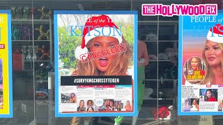 Chrissy Teigen Barack Obama AOC amp More Get Cancelled amp Trolled At Kitson In West Hollywood CA [upl. by Jordanson]