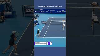 2024 Tokyo Open Doubles R1 MelicharShnaider vs JiangWu 62 67 104 tennis wta highlights [upl. by Anita232]