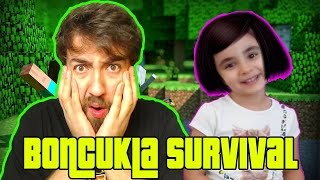 Boncukla Minecraft Survival Keyfi  Bölüm 2  TAVUK OLDUM [upl. by Sima13]