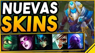 NUEVAS SKINS 🔔 RYZE AMUMU MORGANA RIVEN NAMI Noticias LOL [upl. by Ecnerolf834]