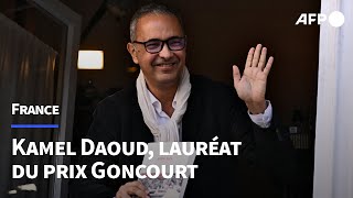 Goncourt Kamel Daoud quottrès heureuxquot quotjoiequot de Faye pour son prix Renaudot  AFP Images [upl. by Hilly]