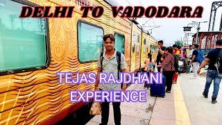 Delhi to Vadodara  tejas rajdhani experience delhitovadodara travel [upl. by Seadon]