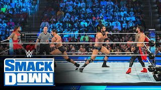 Drew McIntyre amp Madcap Moss vs The Usos SmackDown Aug 12 2022 [upl. by Lleinnad441]