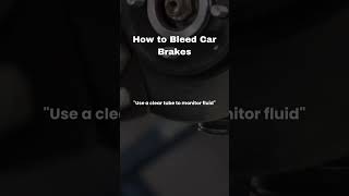 How to Bleed Car Brakes [upl. by Eyk123]