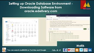 Setting up Oracle Database Environment  Downloading Software from oracleedeliverycom [upl. by Pettifer370]