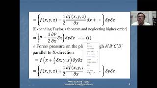 5 Equation of Motion 3  HYDRODYNAMICS 243711  Honours 4th Year Mathematics [upl. by Alemap]