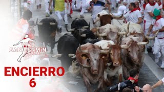 SEXTO ENCIERRO de San Fermín 2023  Toros de Jandilla [upl. by Jordana]