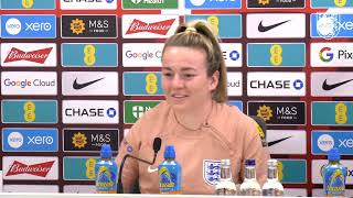 England Lionesses  Media Conference  Sarina Wiegman and Lauren Hemp  11 Jul 2024 [upl. by Anitniuq533]