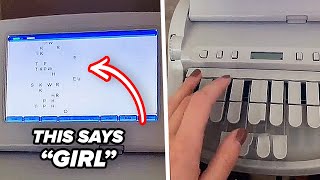 This Is How A Court Reporter Typewriter Works [upl. by Eatnwahs]