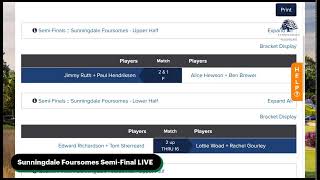 Sunningdale Foursomes SemiFinals LIVE morning session [upl. by Asiek]