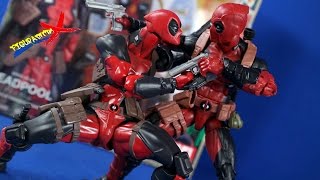 Review Deadpool Revoltech AmeComi Amazing Yamaguchi Kaiyodo Action Figure 2016 Revision Español [upl. by Zenger72]