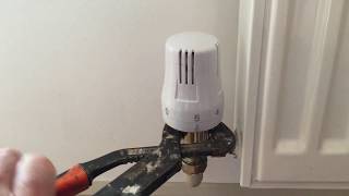 Thermostatic radiator valve stuck in off position [upl. by Gladwin]