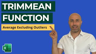 TRIMMEAN Function Average Excluding Outliers in Excel [upl. by Nessej]